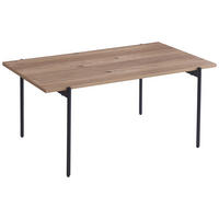 KONFERENČNÍ STOLEK, černá, barvy dubu, kov, kompozitní dřevo, 100/60/45 cm - černá/barvy dubu, Design, kov/kompozitní dřevo (100/60/45cm) - Ti'me