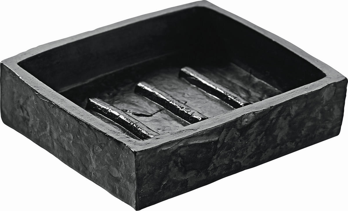 SZAPPANTARTÓ műanyag  - palaszürke, Basics, műanyag (10,4/2,5/7,7cm) - Wenko