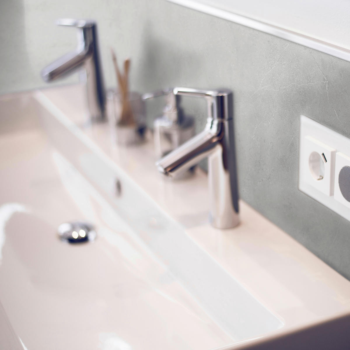 Vinyl für die Wand  - Hellgrau, MODERN, Kunststoff (60/30/0,37cm)