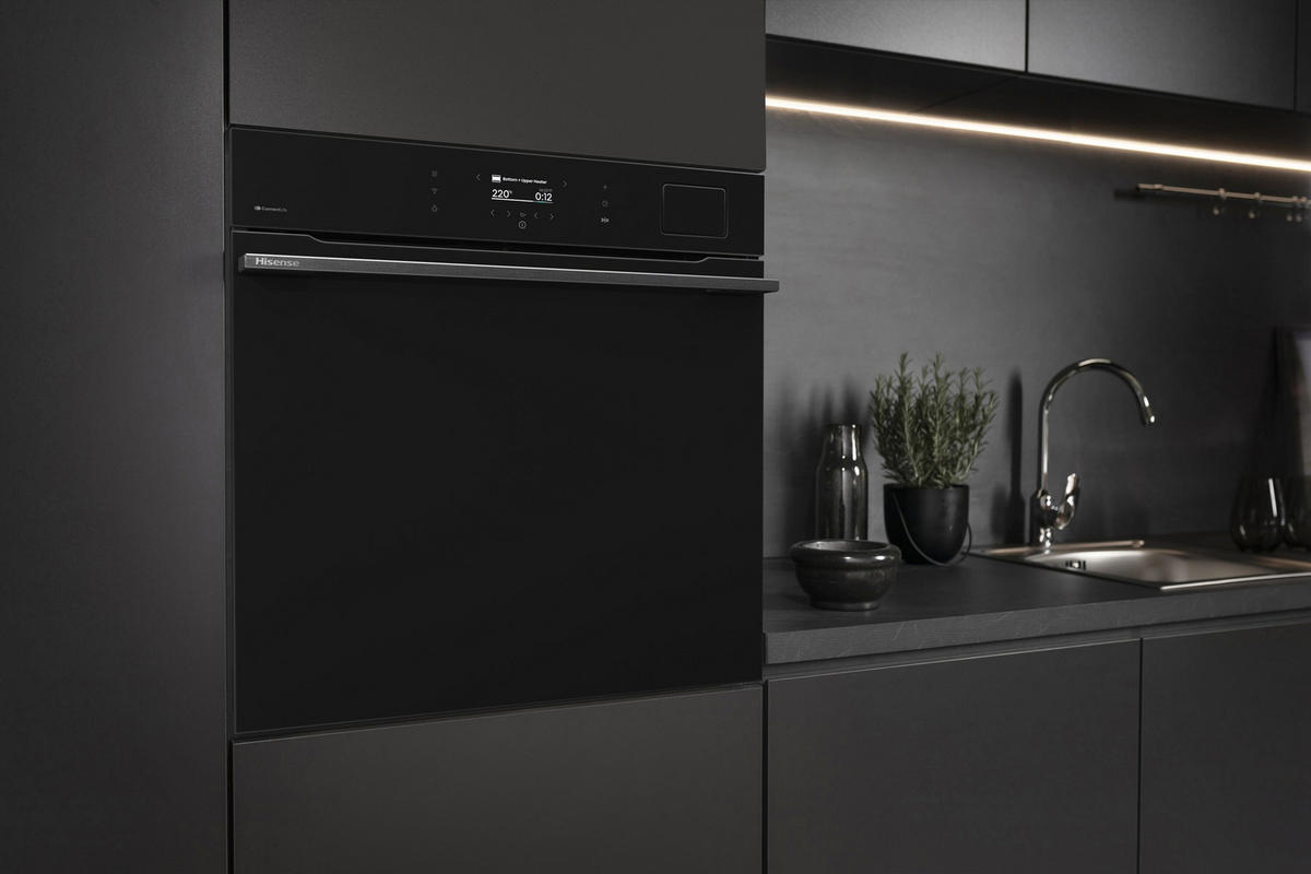 DAMPFBACKOFEN BAS614P8B  - Schwarz, Basics, Metall (59,5/59,5/56,4cm) - Hisense