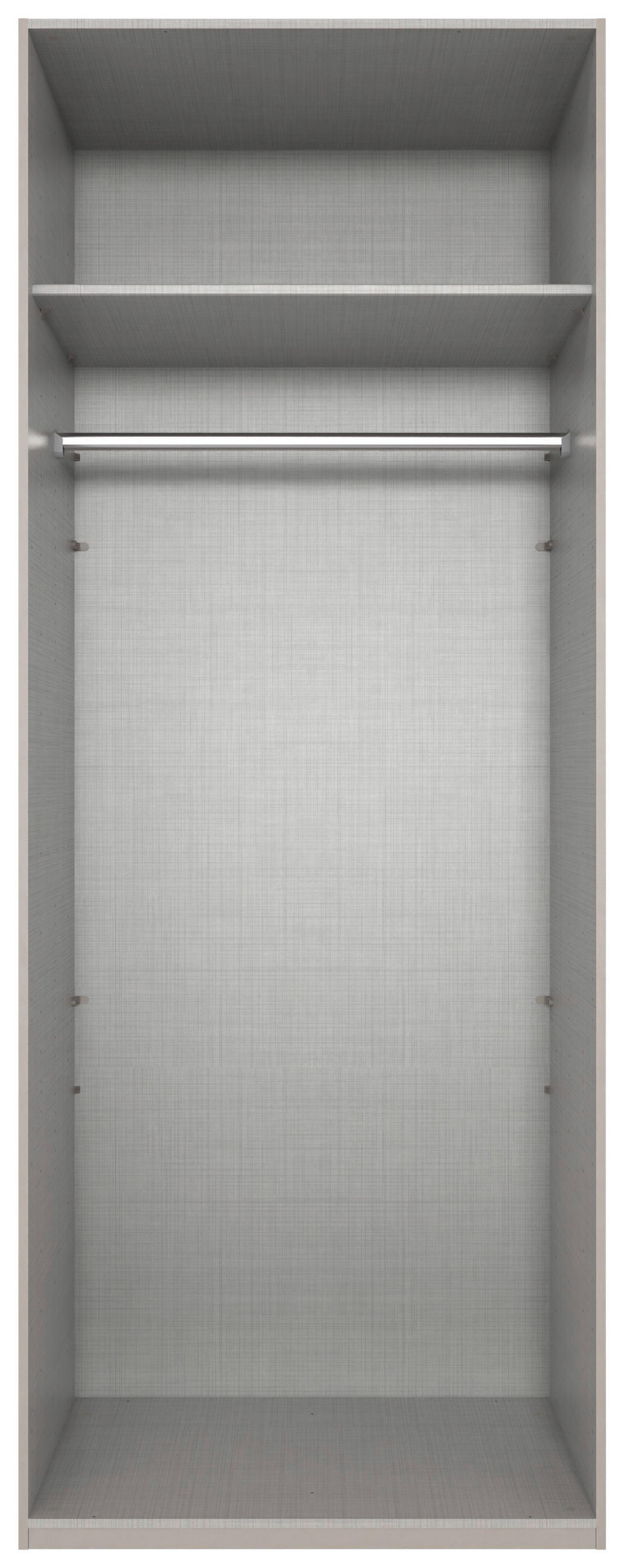 DREHTÜRENSCHRANK  in Grau, Sahara  - Schwarz/Grau, MODERN, Holzwerkstoff/Metall (90/236/58cm) - MID.YOU