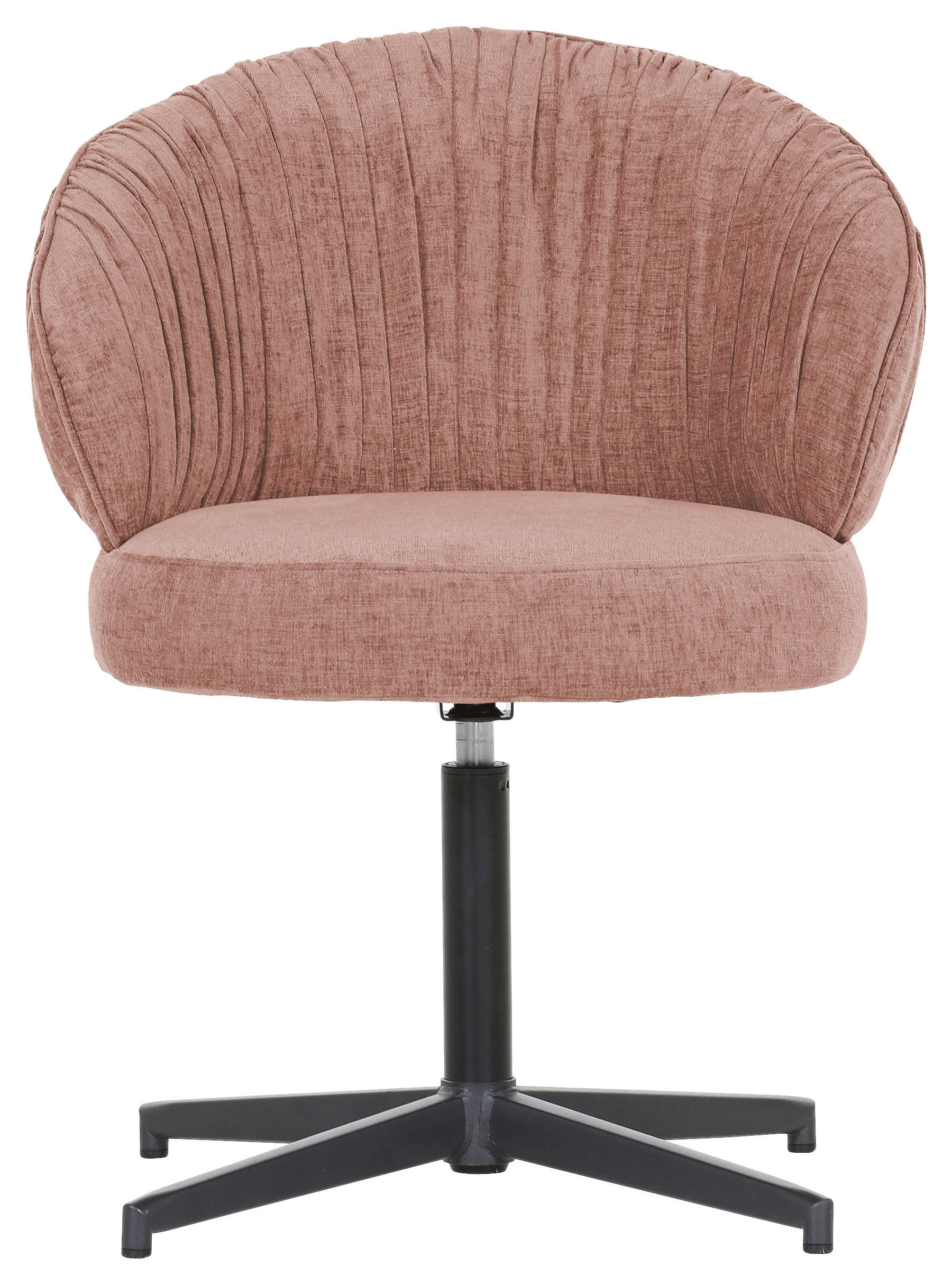 STUHL  in Flachgewebe  - Schwarz/Rosa, Design, Textil/Metall (63/82/65cm) - Novel