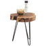 BEISTELLTISCH Akazie massiv Freiform Akaziefarben, Schwarz - Schwarz/Akaziefarben, Trend, Holz/Metall (46/50/48cm) BEISTELLTISCH Akazie massiv Freiform Akaziefarben, Schwarz - Schwarz/Akaziefarben, Trend, Holz/Metall (46/50/48cm)