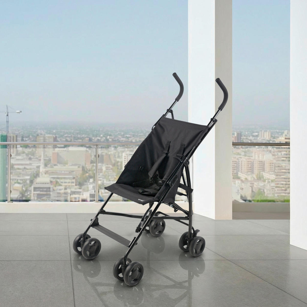 BUGGY  - Schwarz, Basics, Kunststoff/Textil (73/45/99cm) - My Baby Lou