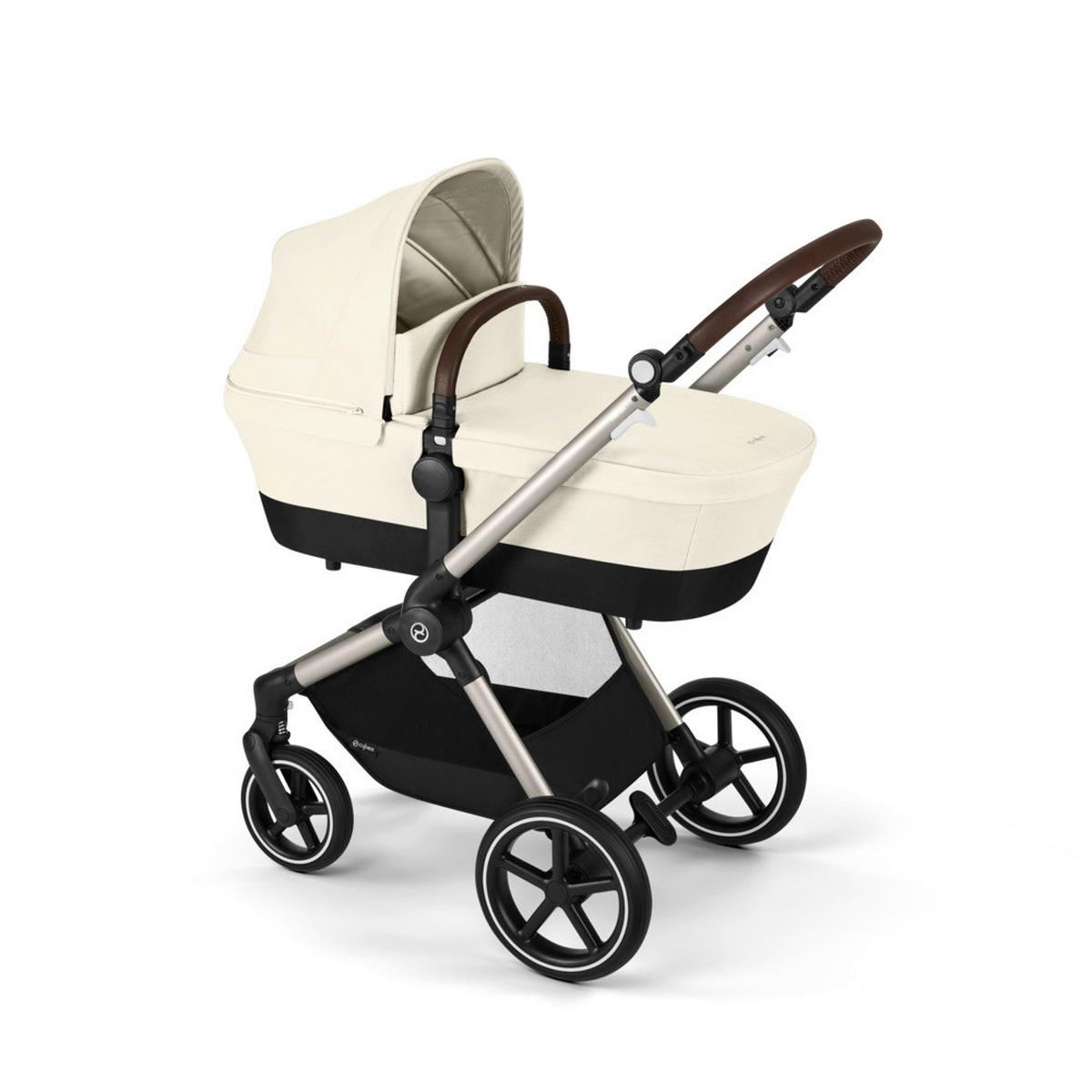 KOMBIKINDERWAGEN Eos Lux  - Beige/Silberfarben, Basics, Textil/Metall (85/61/116cm) - Cybex