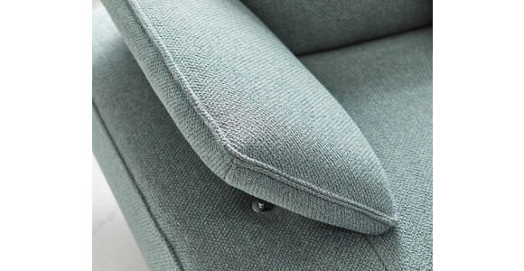 ECKSOFA Petrol Flachgewebe  - Anthrazit/Petrol, Design, Textil (164/280cm) - Ambiente