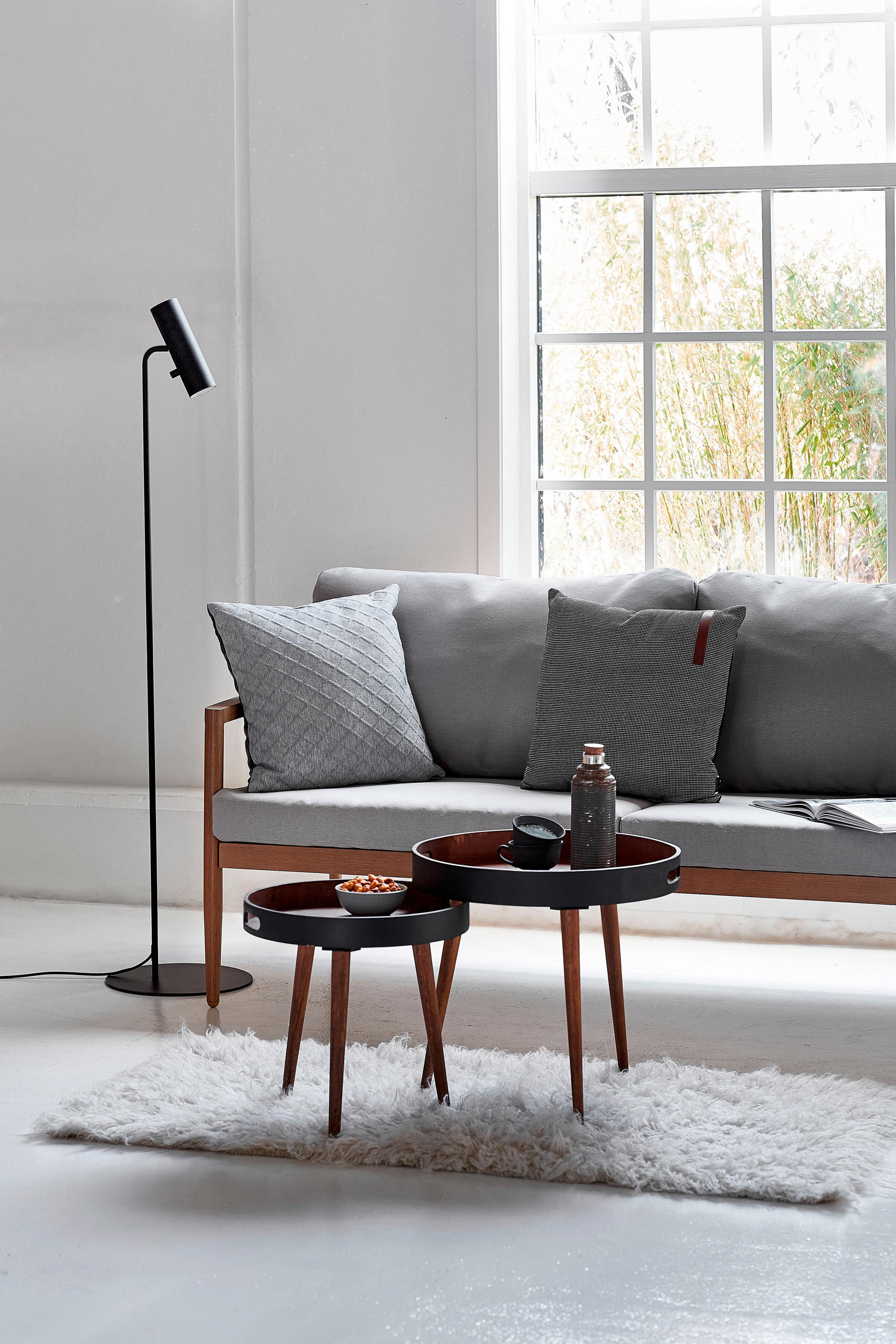 STEHLEUCHTE 6/141 cm    - Schwarz, Design, Metall (6/141cm) - Nordlux