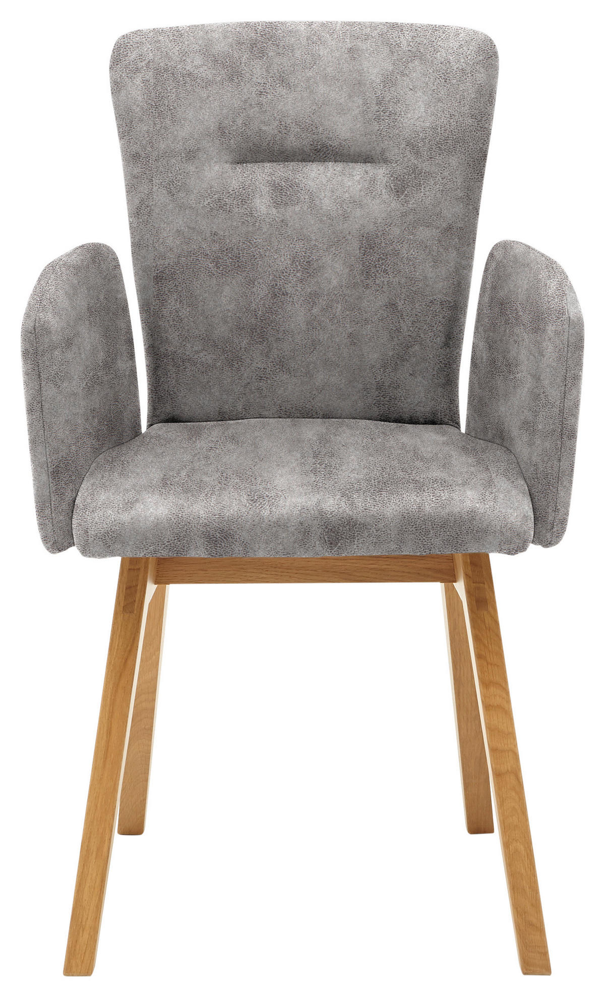 ARMLEHNSTUHL in Holz, Textil Grau  - Grau, KONVENTIONELL, Holz/Textil (57/91/66cm) - Dieter Knoll
