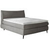 BOXSPRINGBETT 180/200 cm  in Dunkelgrau  - Dunkelgrau/Schwarz, Trend, Holz/Textil (180/200cm) - Esposa