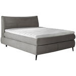 BOXSPRINGBETT 180/200 cm  in Dunkelgrau  - Dunkelgrau/Schwarz, Trend, Holz/Textil (180/200cm) - Esposa