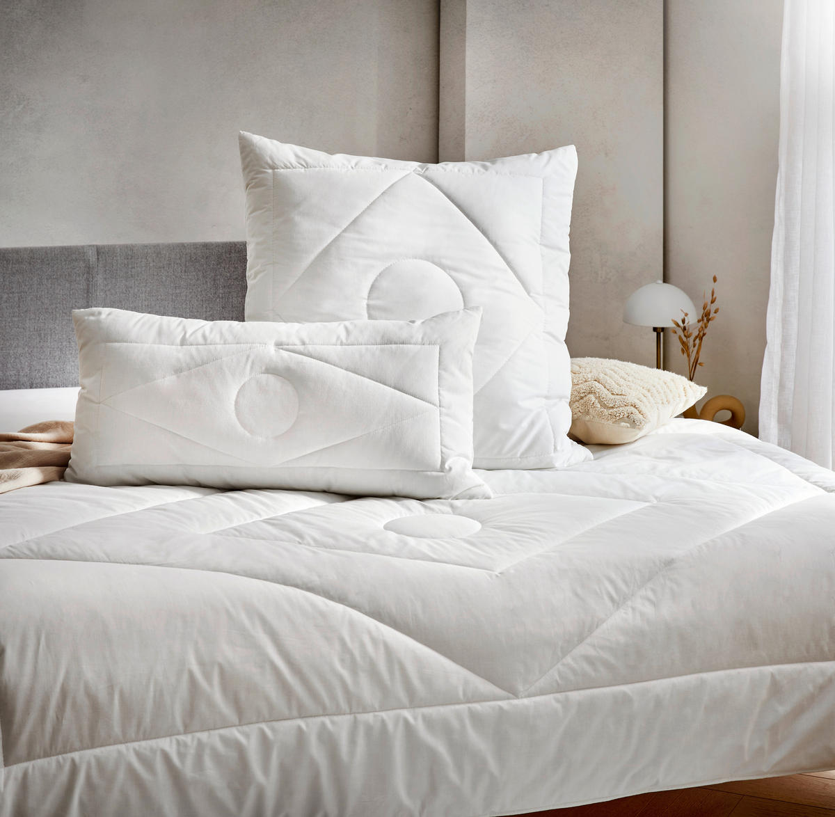 GANZJAHRESDECKE  NIDRA  135/200 cm   - Naturfarben, KONVENTIONELL, Kunststoff/Textil (135/200cm) - Sleeptex