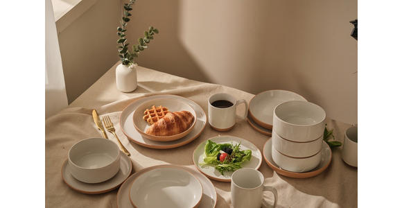KOMBISERVICE Braun, Weiß Terra Nova 20-teilig 4 Personen  - Braun/Weiß, Trend, Keramik - Novel