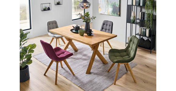STUHL Flachgewebe Olivgrün - Olivgrün, KONVENTIONELL, Holz/Textil (56/84/63cm) - Carryhome