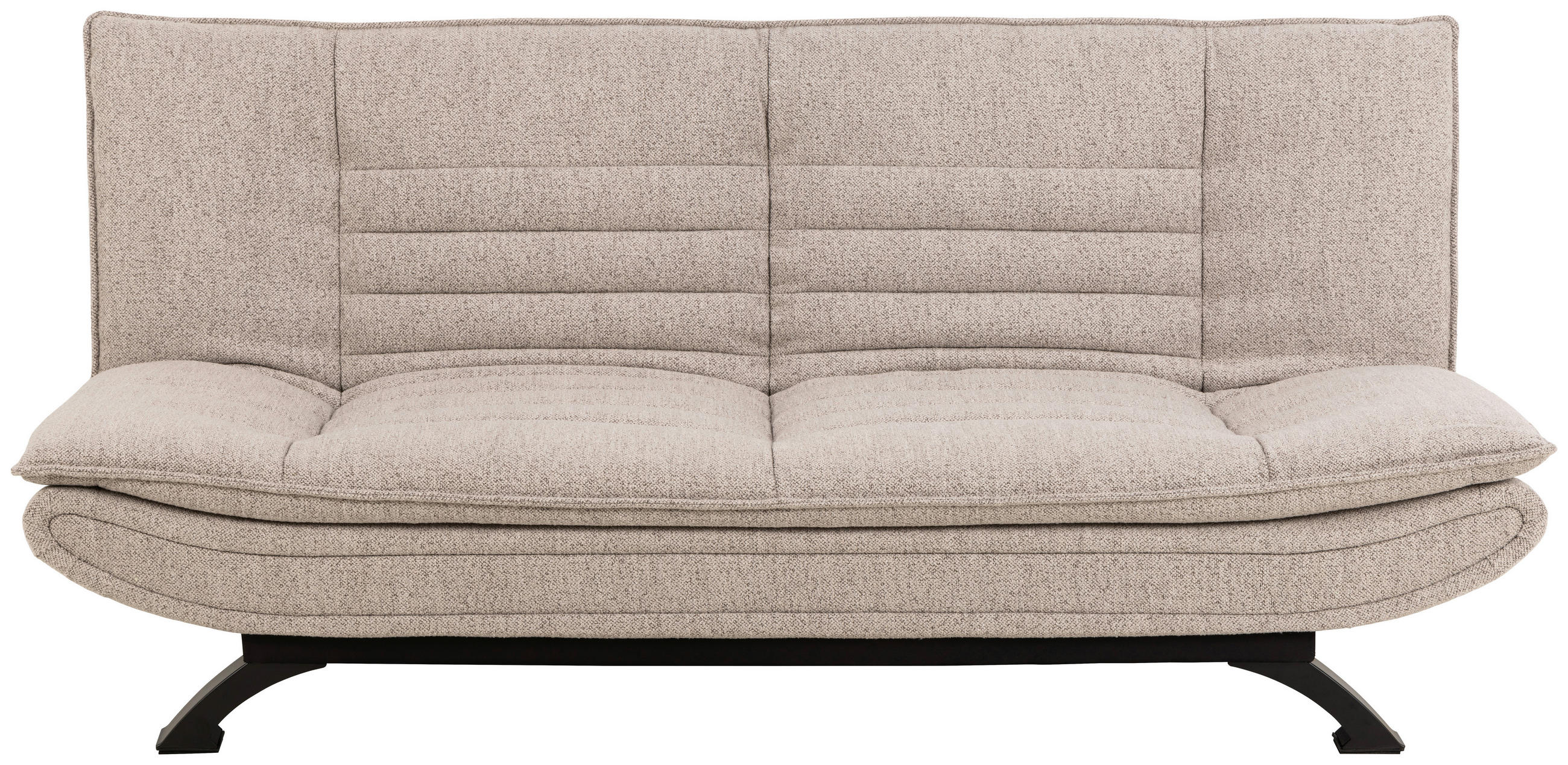 SCHLAFSOFA  in Bouclé Beige  - Beige/Schwarz, Design, Textil/Metall (196/91/98cm) - Carryhome