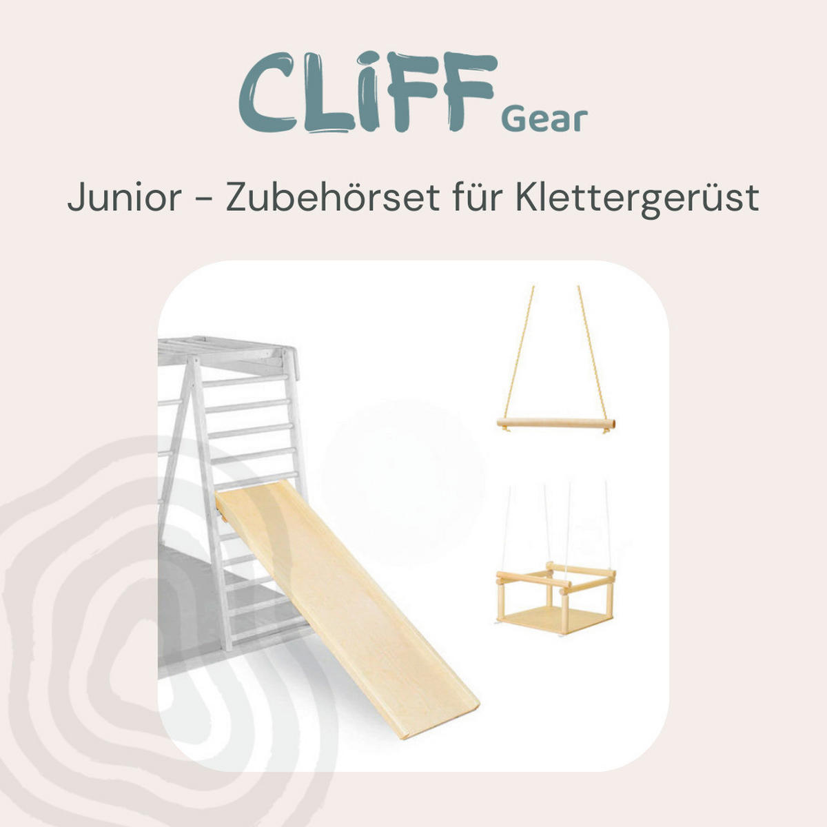KLETTERGERÜST ZUBEHÖR - Birkefarben, Basics, Holz (112cm) - CLIFF
