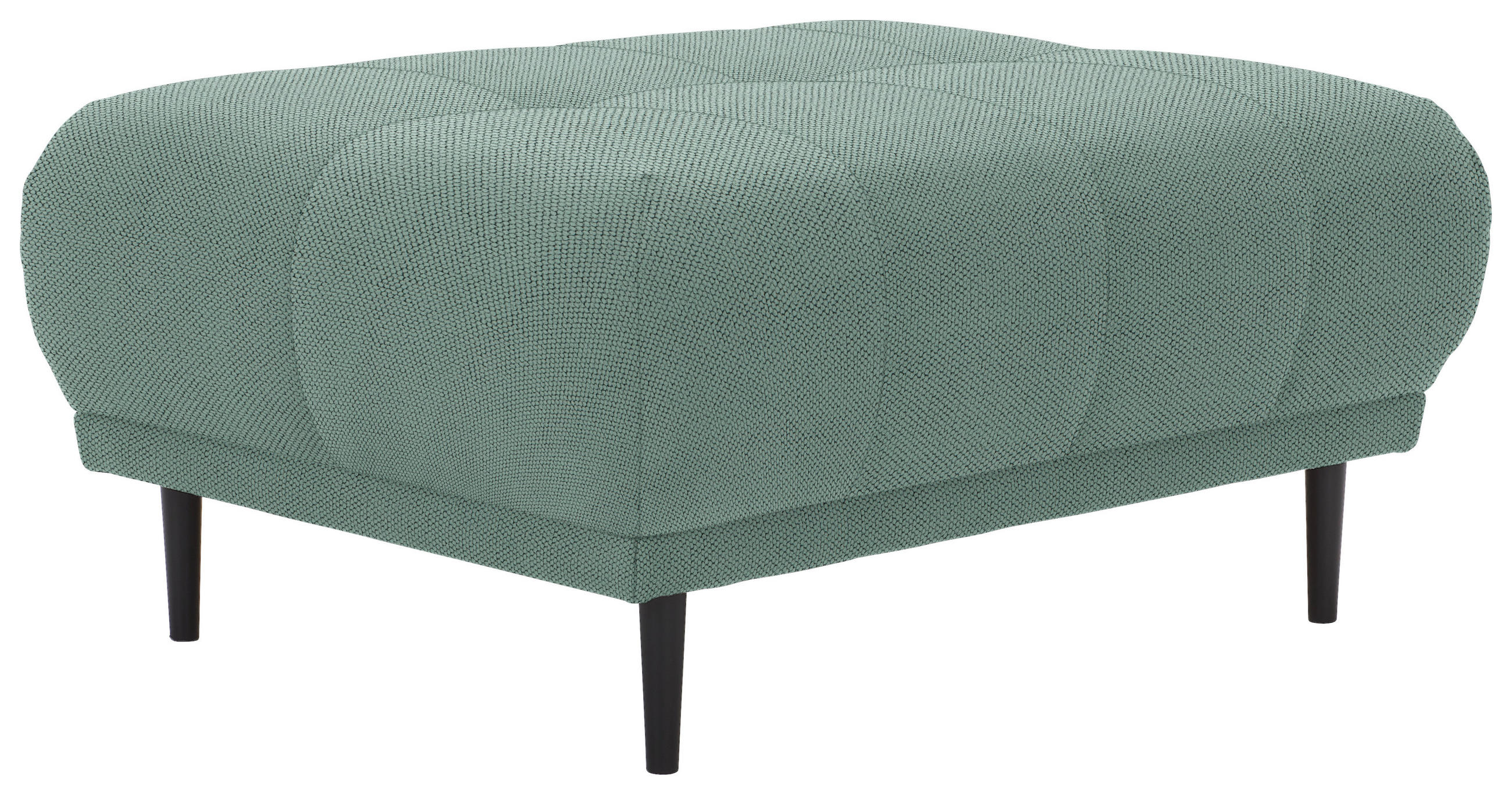 HOCKER Flachgewebe Grün  - Schwarz/Grün, Design, Holz/Textil (93/45/77cm) - Stylife