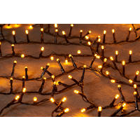 Lichterkette mit 900 LED´s 2400 cm  - Schwarz, Basics, Kunststoff (2400cm)