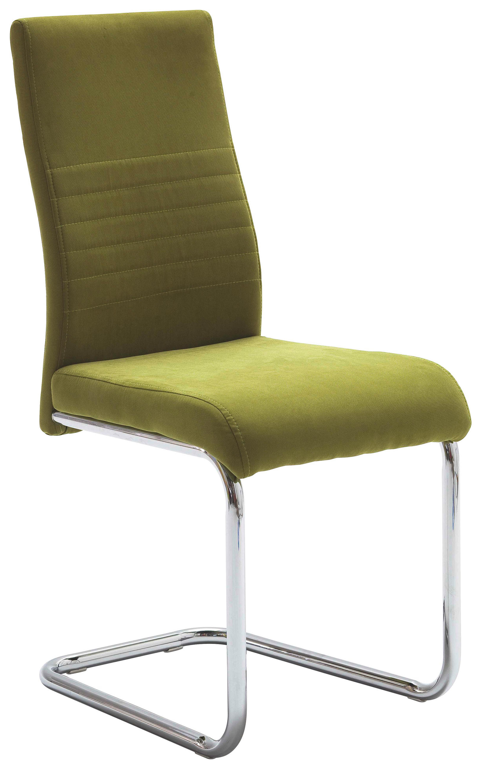 Schwingstuhl in Textil Grün