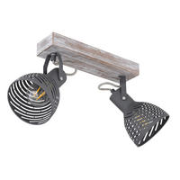 SPOTLIGHT 30/12,5/25 cm   - vit/blå, Basics, metall/trä (30/12,5/25cm) - Globo