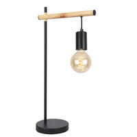 BORDSLAMPA 15/28/55 cm   - furufärgad/svart, Natur, metall (15/28/55cm)
