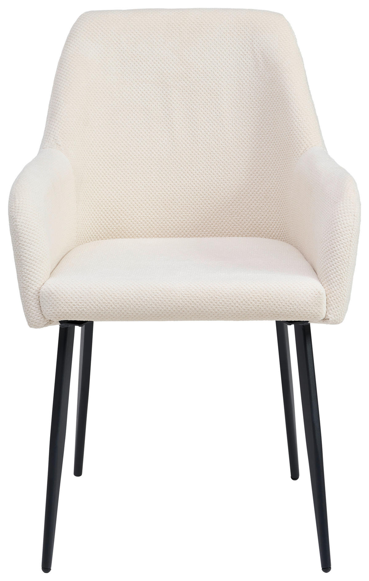 ŽIDLE S PODRUČKAMI, železo, tkaná látka, béžová, černá - černá/béžová, Lifestyle, kov/textil (56/87/60cm) - MID.YOU