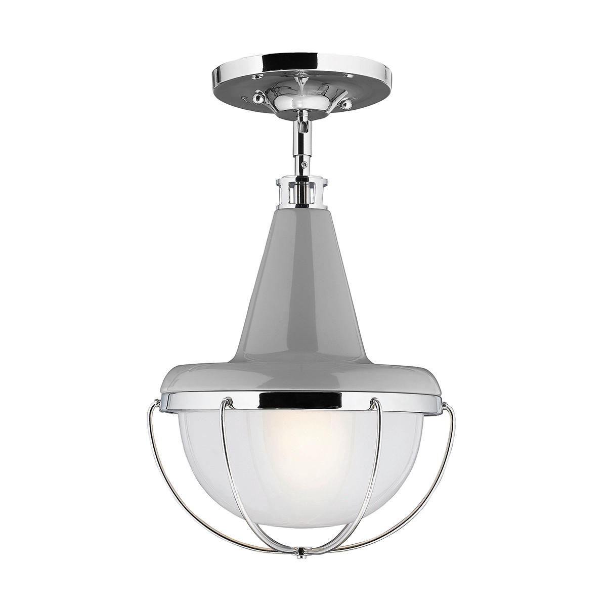 HÄNGELEUCHTE 22.9/32.1 cm    - Nickelfarben, Design, Metall (22.9/32.1cm) - Elstead Lighting