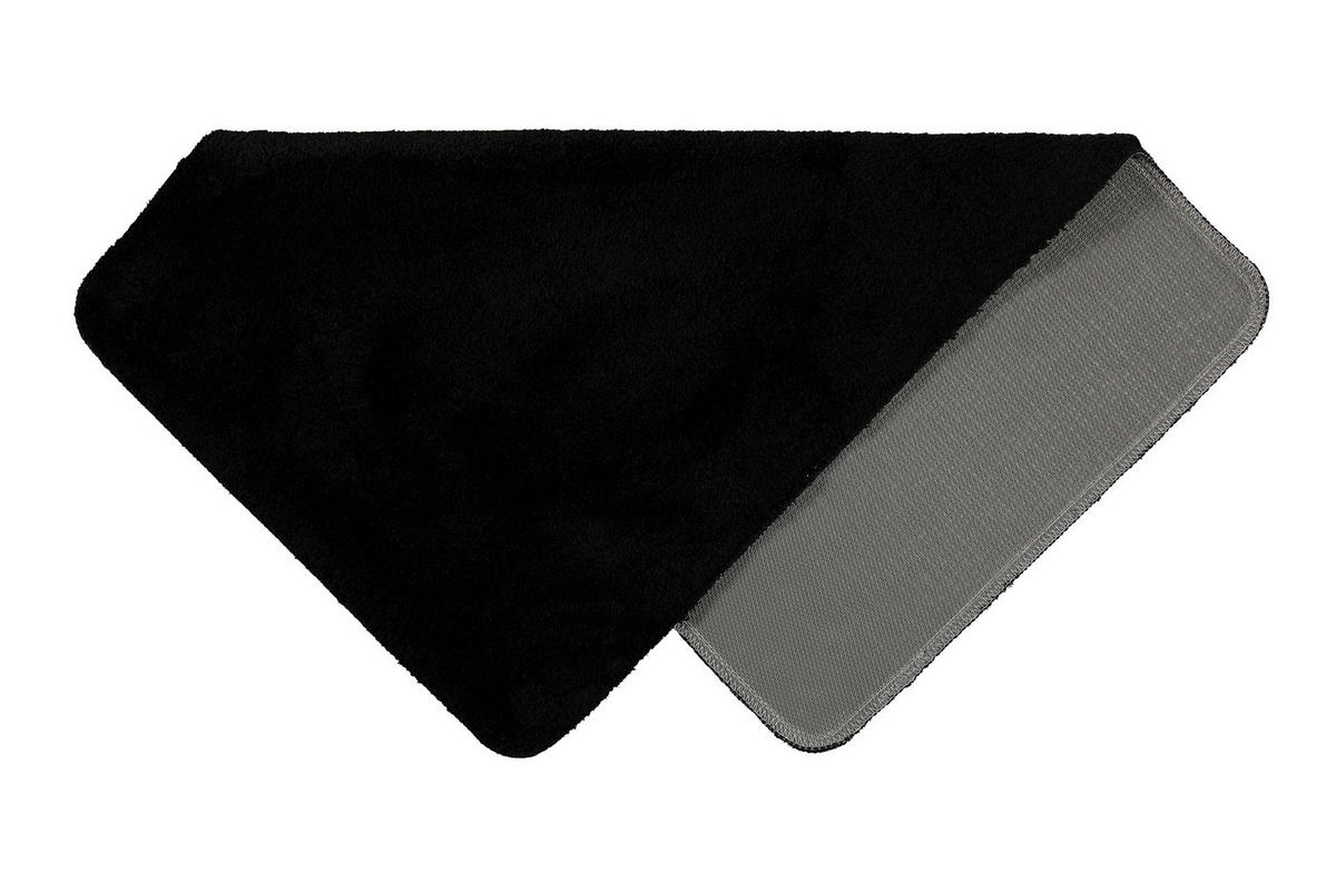BADTEPPICH Schwarz 80/150 cm  - Schwarz, Basics, Textil (80/150cm) - WECON HOME