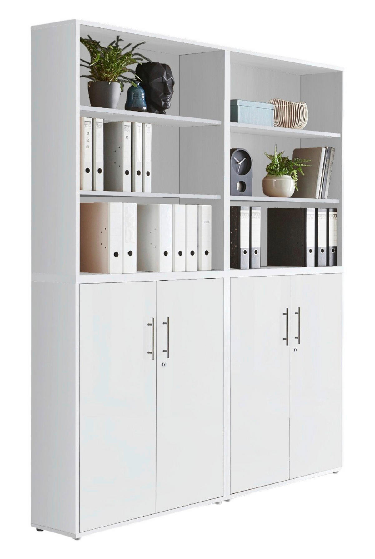 AKTENSCHRANK 168,8/227,2/33 cm  - Weiß, MODERN, Holzwerkstoff (168,8/227,2/33cm) - MID.YOU