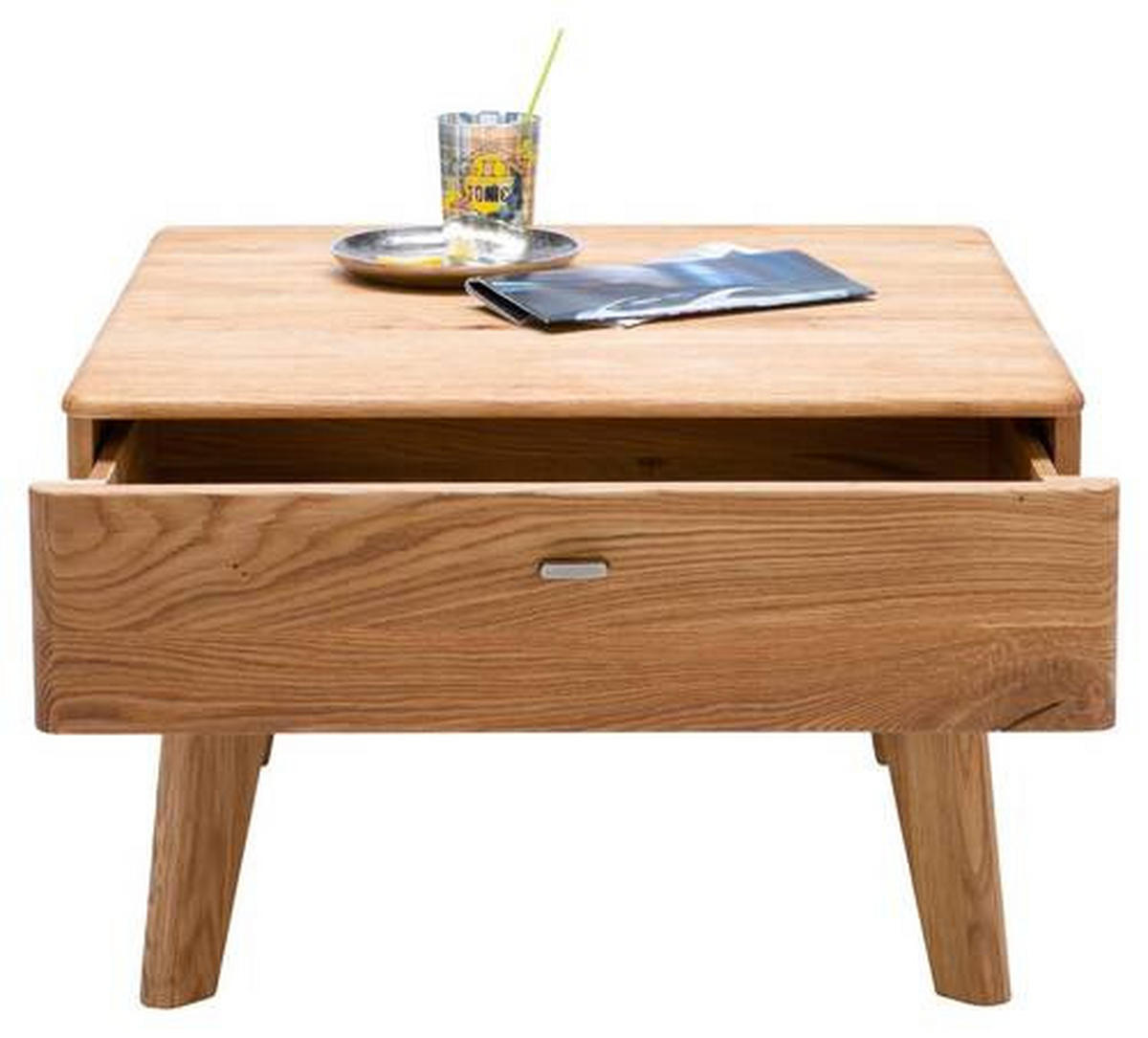 COUCHTISCH in Holz 70/70/45 cm  - Champagner/Eichefarben, KONVENTIONELL, Holz/Metall (70/70/45cm) - Linea Natura