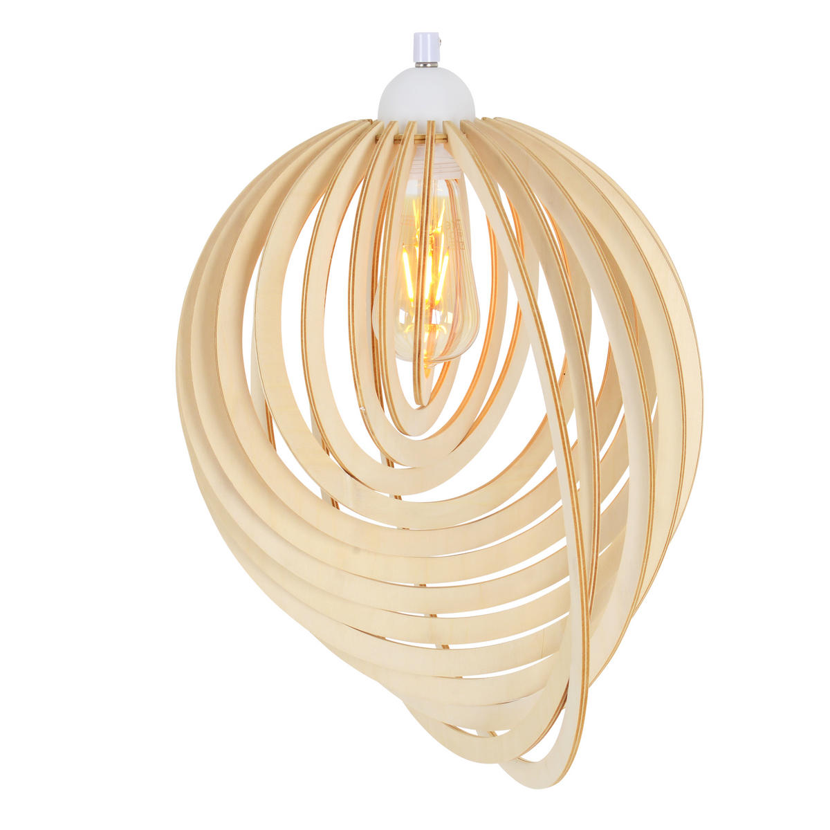 HÄNGELEUCHTE 40/145 cm  - Weiß/Naturfarben, Natur, Holz/Kunststoff (40/145cm) - Näve