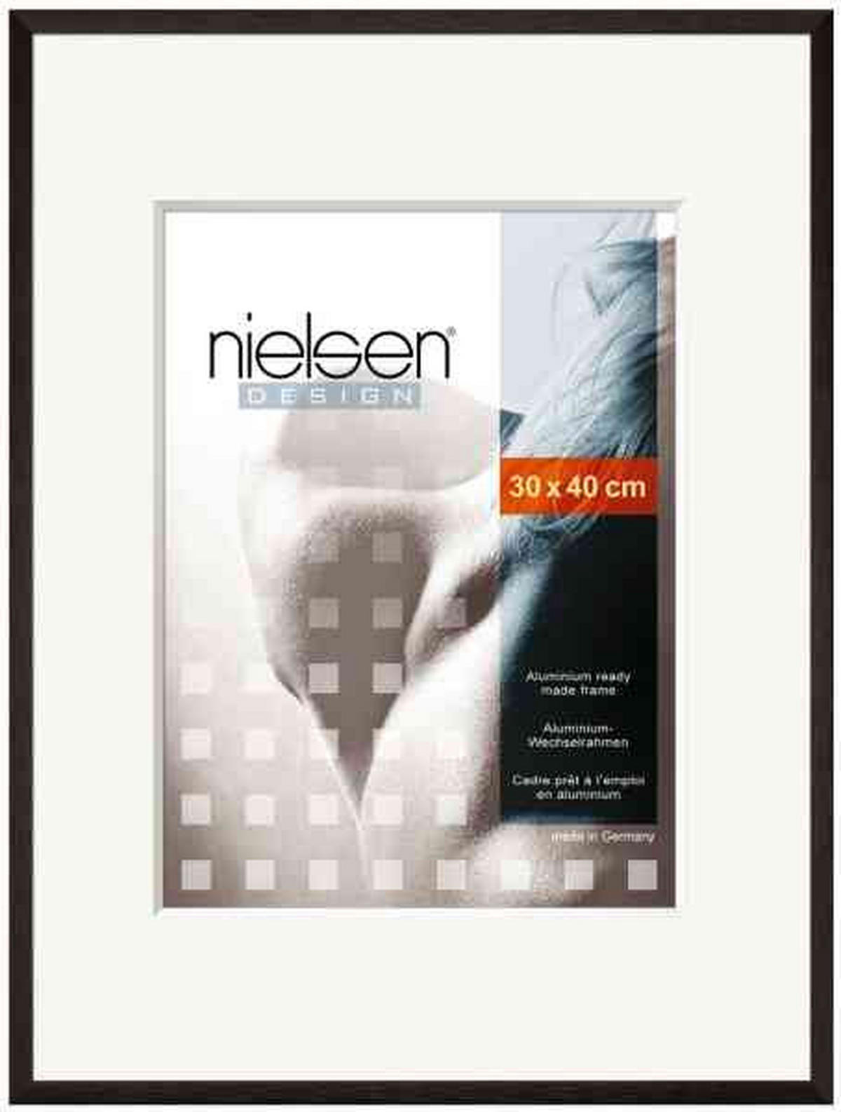 BILDERRAHMEN 10/15 cm  - Schwarz, Basics, Glas/Metall (10/15cm) - Nielsen
