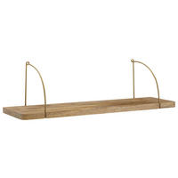 STENSKI REGAL 60/25/22 cm rjava  - rjava, Basics, les (60/25/22cm) - MID.YOU