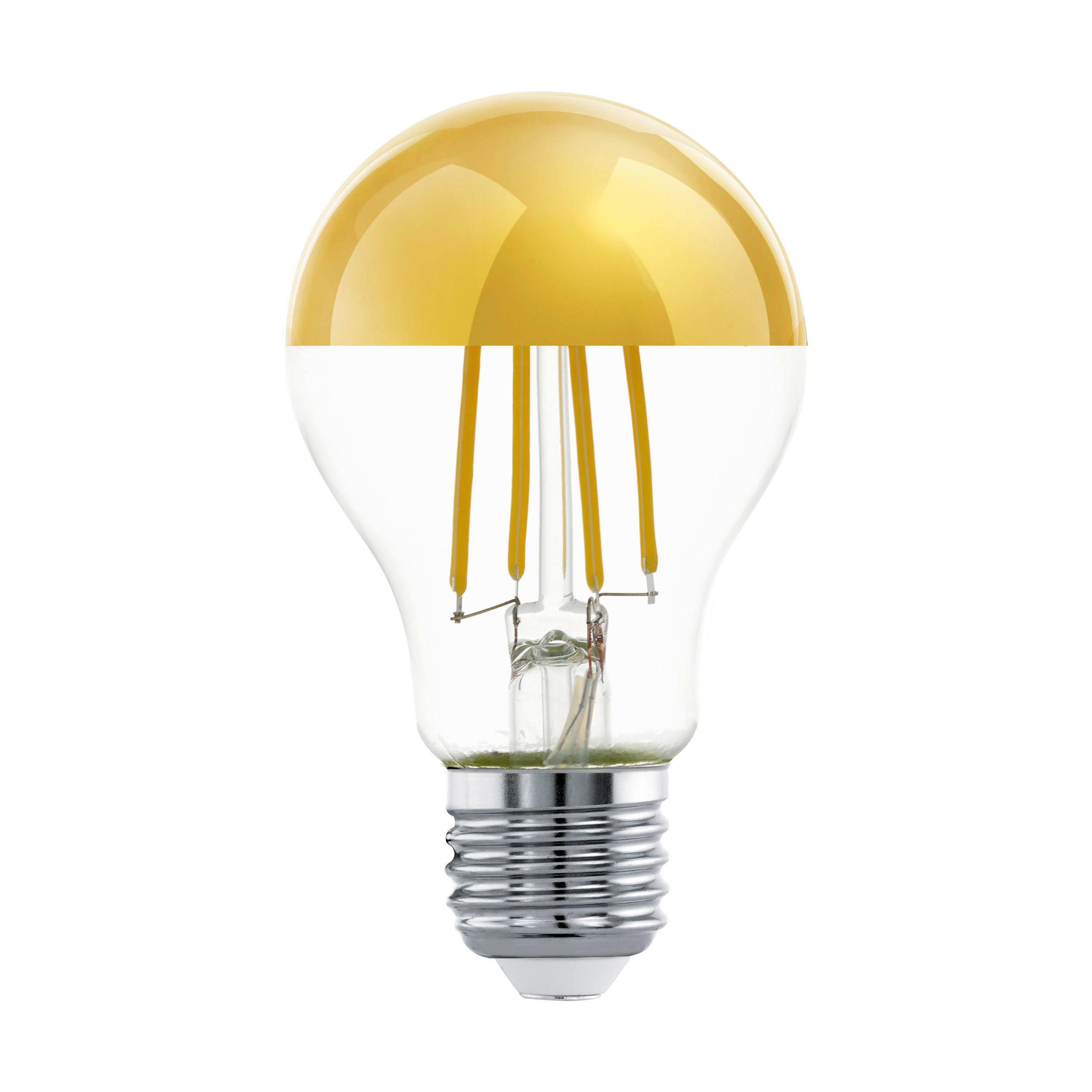 LED-LJUSKÄLLA   E27 7 W  - klar/guldfärgad, Basics, glas (10,6cm)