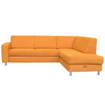ECKSOFA in Chenille Gelb  248/198 cm  - Chromfarben/Gelb, Design, Kunststoff/Textil (248/198cm) - Xora
