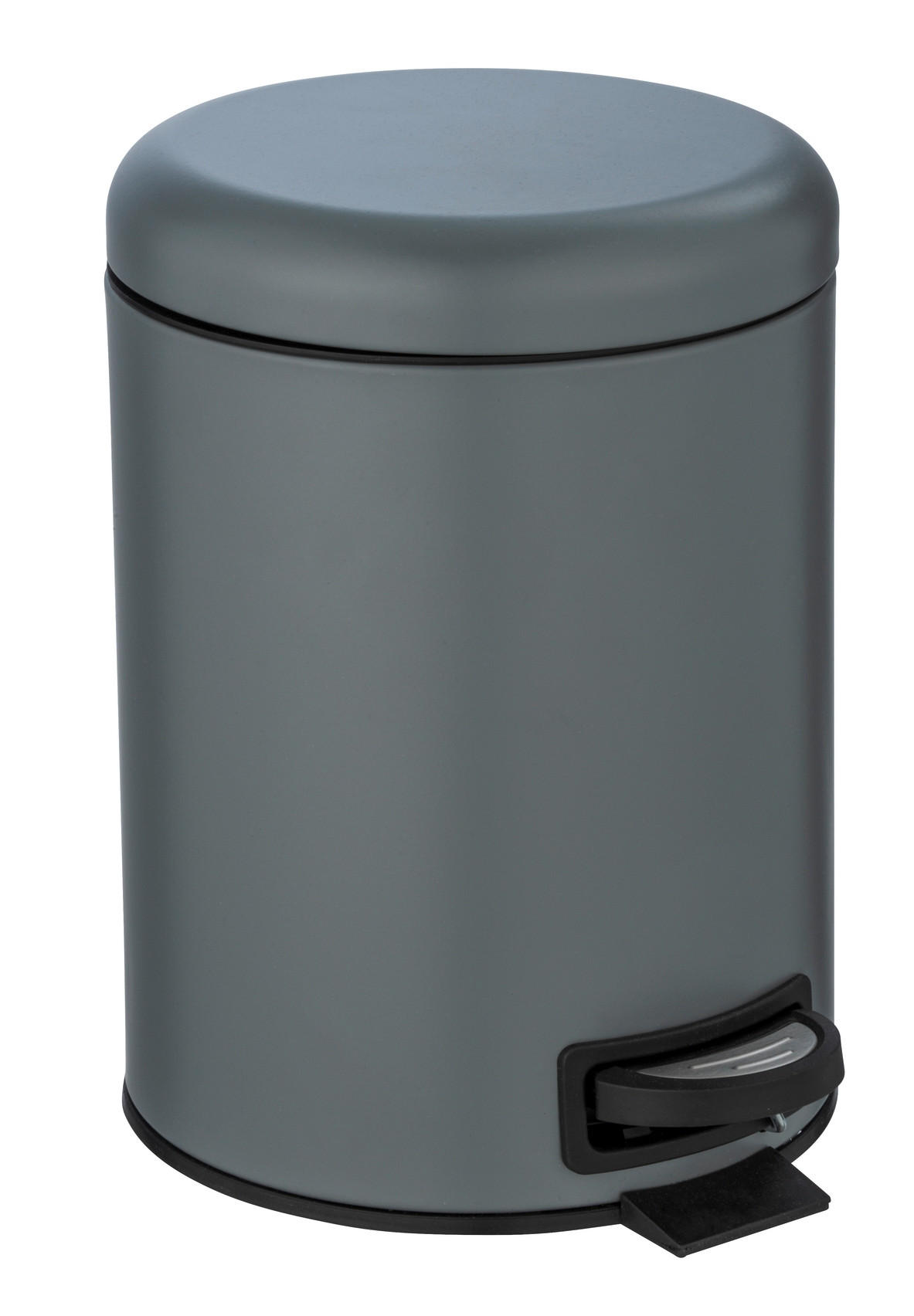 TRETEIMER 5 l  Metall  - Schwarz/Grau, Basics, Kunststoff/Metall (21/24/28cm) - Wenko