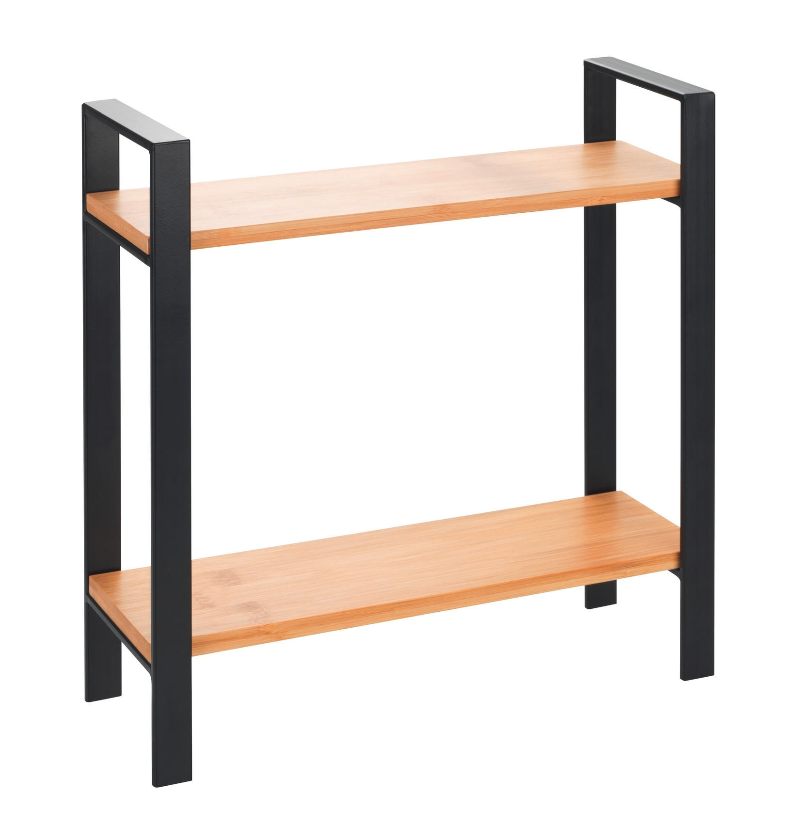 KÜCHENREGAL  - Schwarz, Design, Holz/Metall (32/33/11cm) - Wenko