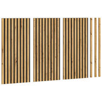 AKUSTIKPANEEL 40/80/2 cm 3 Stück  - Eiche Artisan, Basics, Holzwerkstoff/Textil (40/80/2cm) - MID.YOU