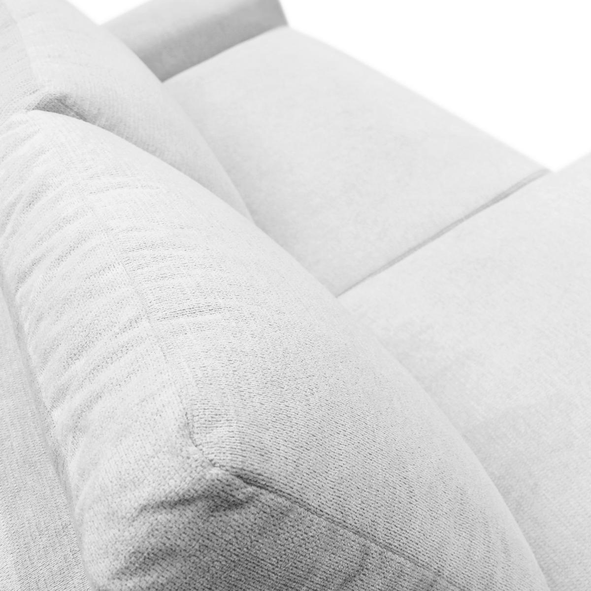 ECKSOFA Creme Struktur  - Creme/Schwarz, Design, Kunststoff/Textil (160/250cm) - MID.YOU