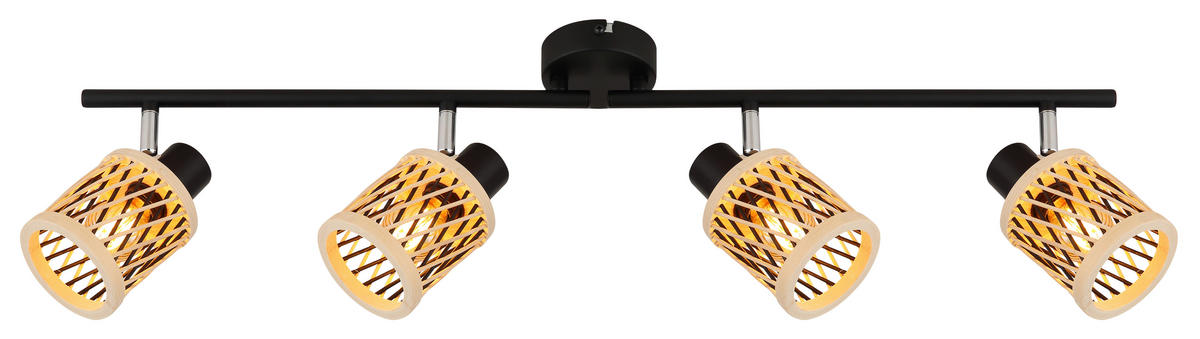 STRAHLER Mali 70/8,5/19 cm  - Schwarz/Naturfarben, Natur, Holz/Metall (70/8,5/19cm) - Globo
