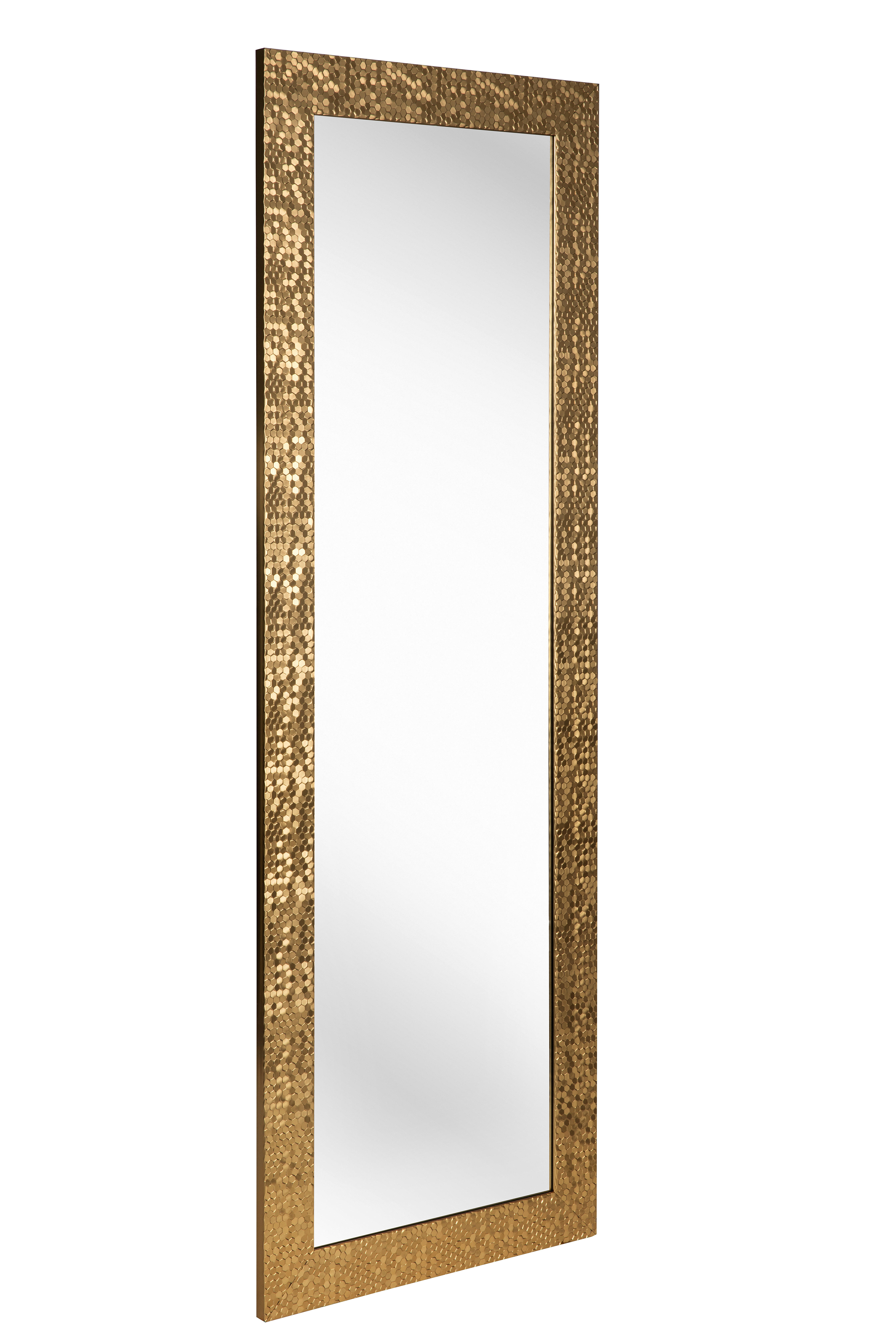 WANDSPIEGEL 50/150/2 cm  - Goldfarben, Lifestyle, Glas/Kunststoff (50/150/2cm) - Carryhome