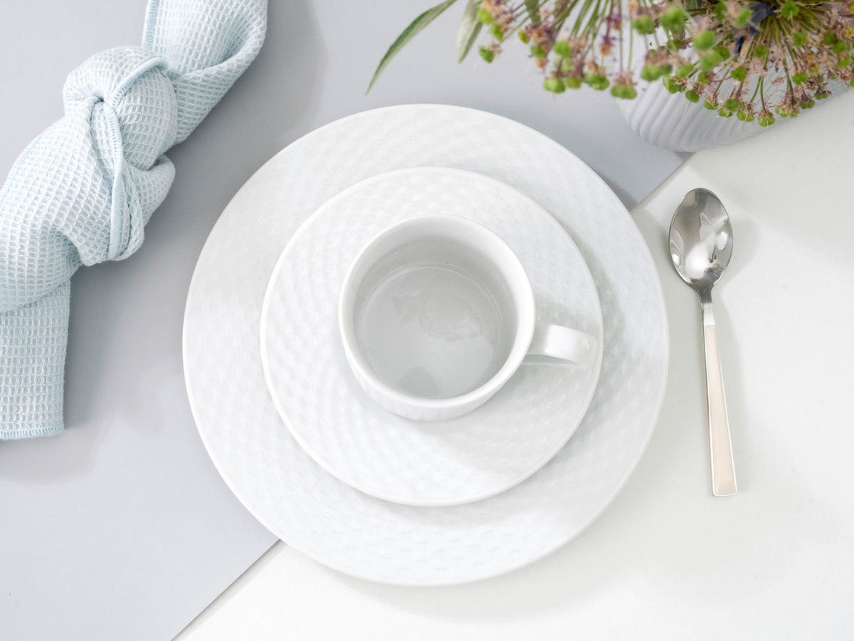 KAFFEESERVICE POLO 18-teilig  - Weiss, Basics, Keramik (34/18,5/34cm) - Creatable