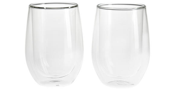 KAFFEEGLAS 2-teilig  - Klar, KONVENTIONELL, Glas (7,5/12,5cm) - Novel