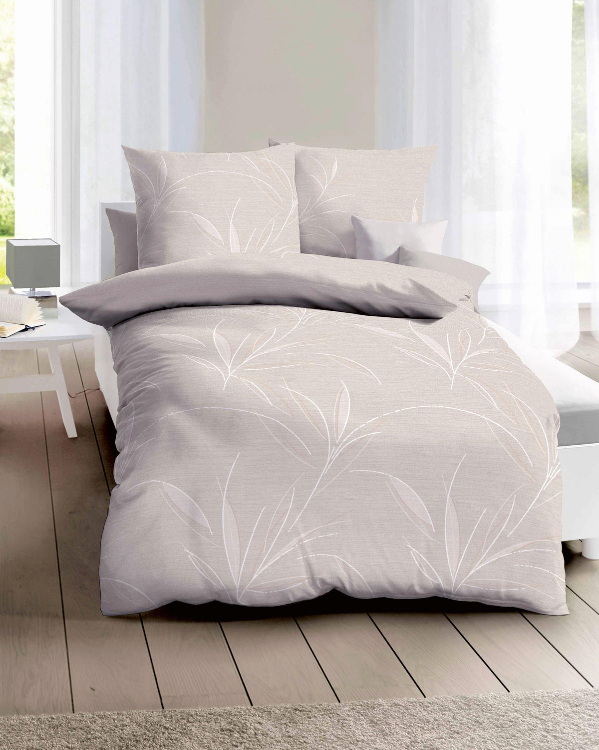 BETTWÄSCHE Organic Makosatin 140/200 cm  - Naturfarben, Basics, Textil (140/200cm) - Kaeppel