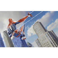 FOTOTAPETE SPIDER-MAN SPIDER WEB SHOOT  - Blau, Design, Textil (400/250cm) - Marvel