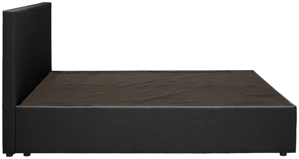 BOXBETT 180/200 cm  in Grau  - Schwarz/Grau, Basics, Holz/Holzwerkstoff (180/200cm) - P & B