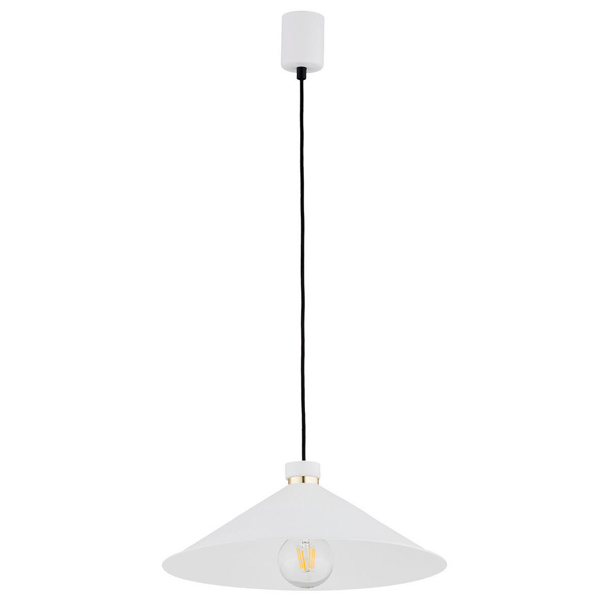 HÄNGELEUCHTE 103/40/40 cm  - Goldfarben/Weiß, Basics, Metall (103/40/40cm)