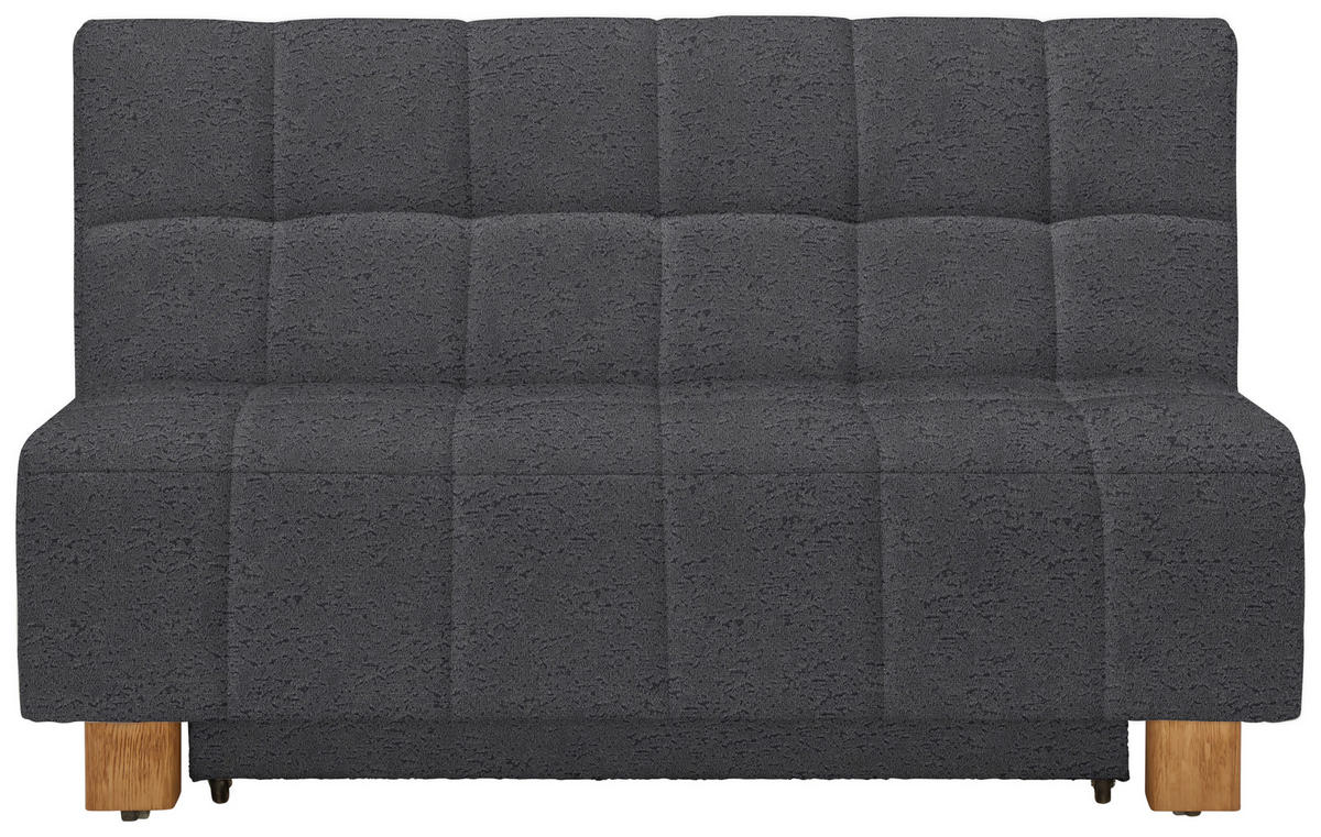 SCHLAFSOFA Textil Grau  - Naturfarben/Grau, Modern, Holz/Textil (145/92/102cm) - Novel