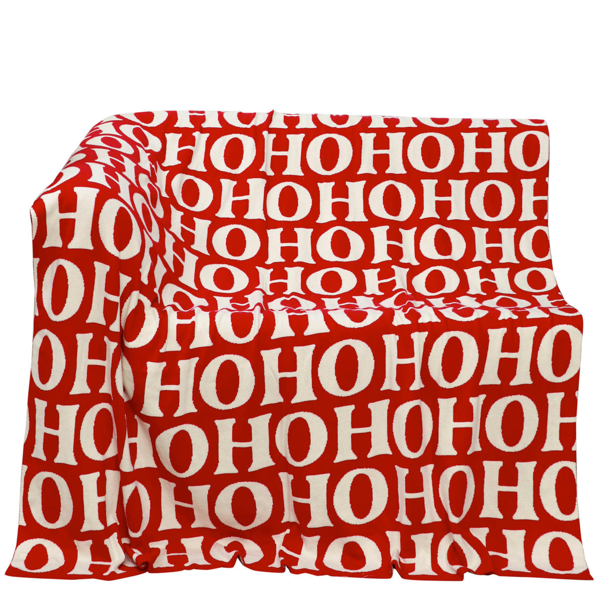 TAGESDECKE - Rot/Naturfarben, LIFESTYLE, Textil (130/170cm) - X-Mas