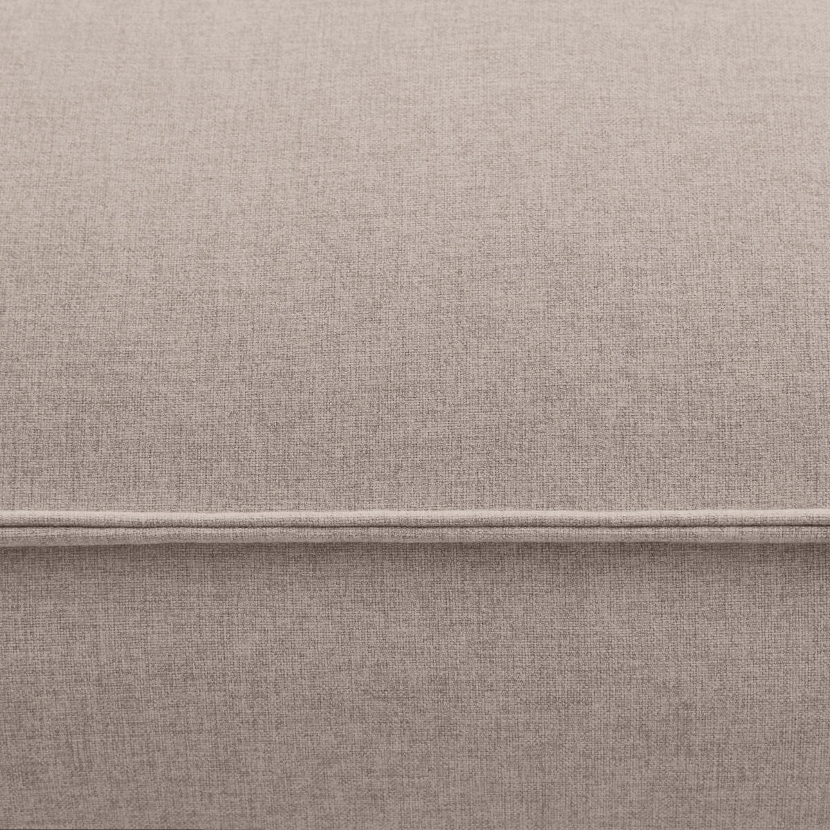 ECKSOFA Taupe Webstoff  - Taupe/Schwarz, Trend, Holz/Textil (280/260cm) - Livetastic