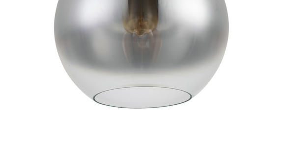 HÄNGELEUCHTE Smokey 30/120 cm   - Chromfarben/Anthrazit, LIFESTYLE, Glas/Metall (30/120cm) - Dieter Knoll